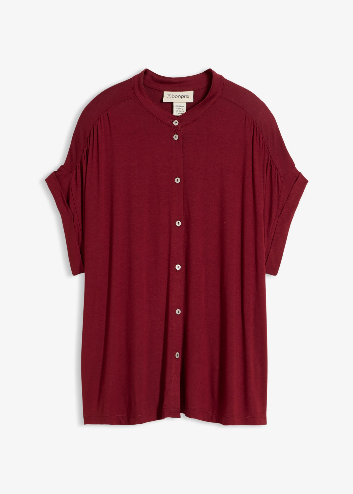 Blouse in een zachte viscosemix • robijnrood • bonprix online shop