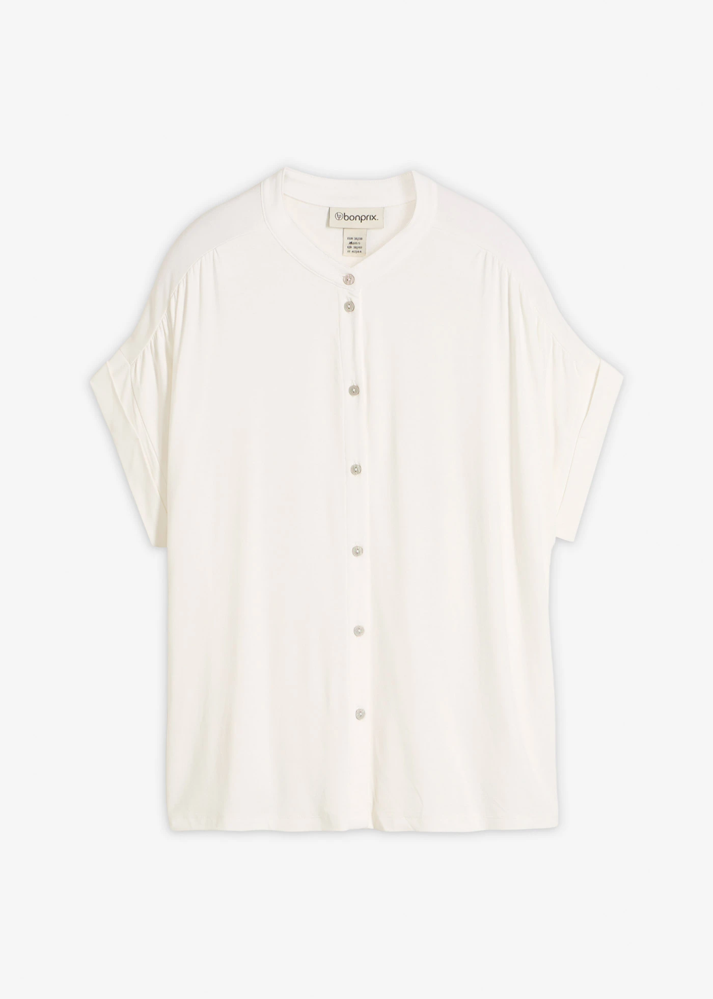 Blouse in een zachte viscosemix • wolwit • bonprix online shop