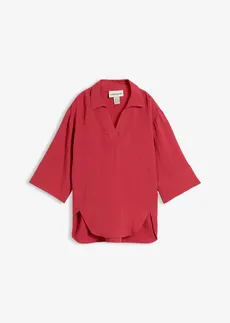 Overhemdjurk van stevig popeline • robijnrood • bonprix online shop