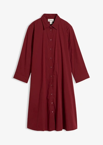 Rochie tip cămașă din poplin robust