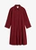 Robe-chemise en popeline solide, Couleur: rouge rubis