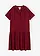 Robe-tunique en viscose fluide, Couleur: rouge rubis