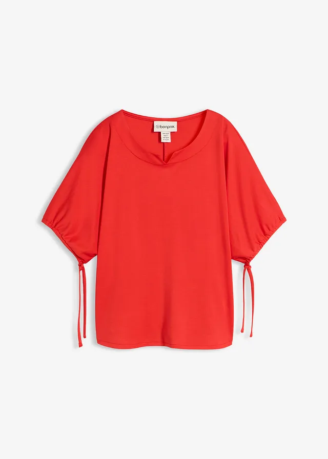 Losvallend shirt van stevig piqué