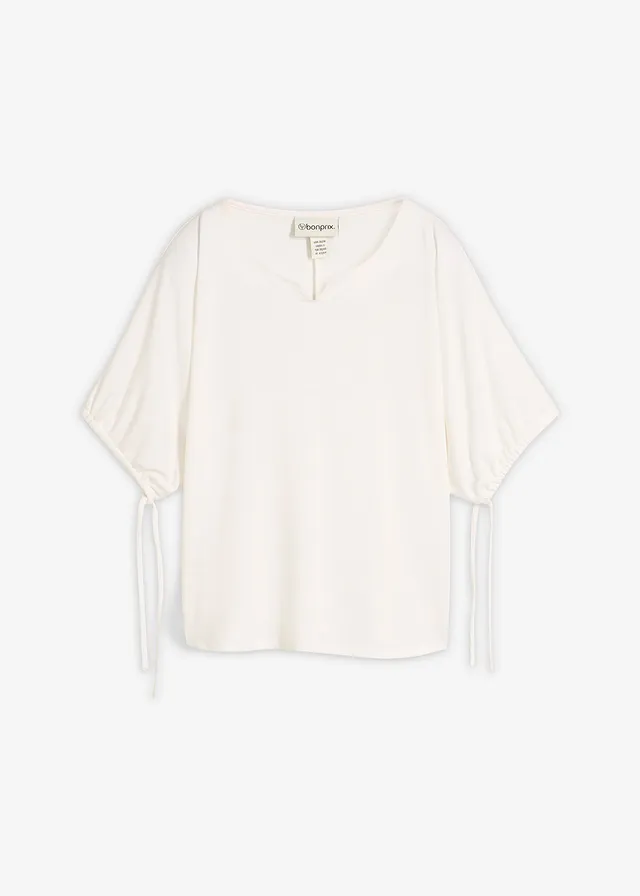 T-shirt ample en maille piquée robuste • ecru • Boutique bonprix