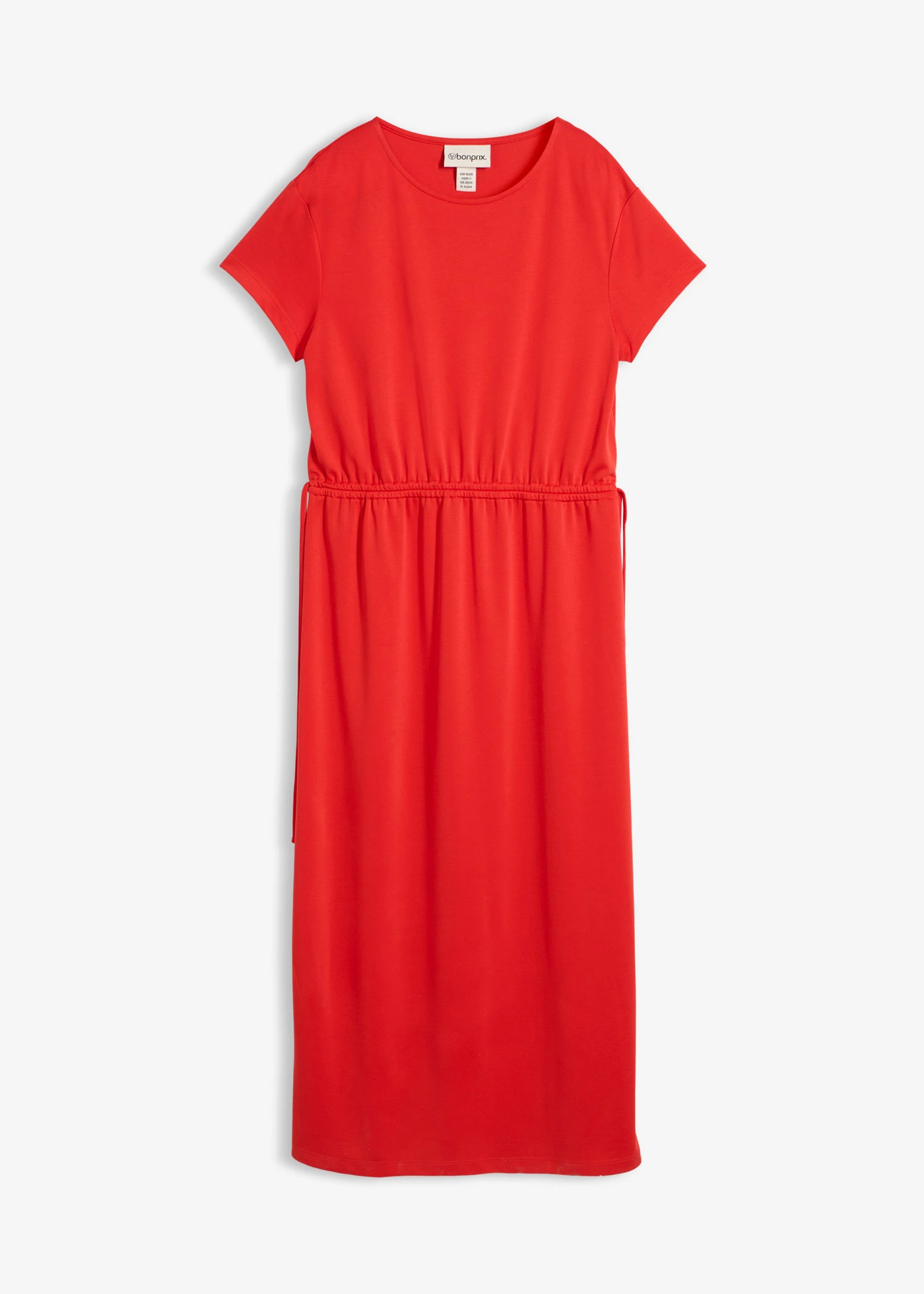 Robe douce en jersey piqué • fraise • Boutique bonprix