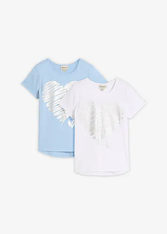 Meisjes T-shirt (set van 2) met katoen