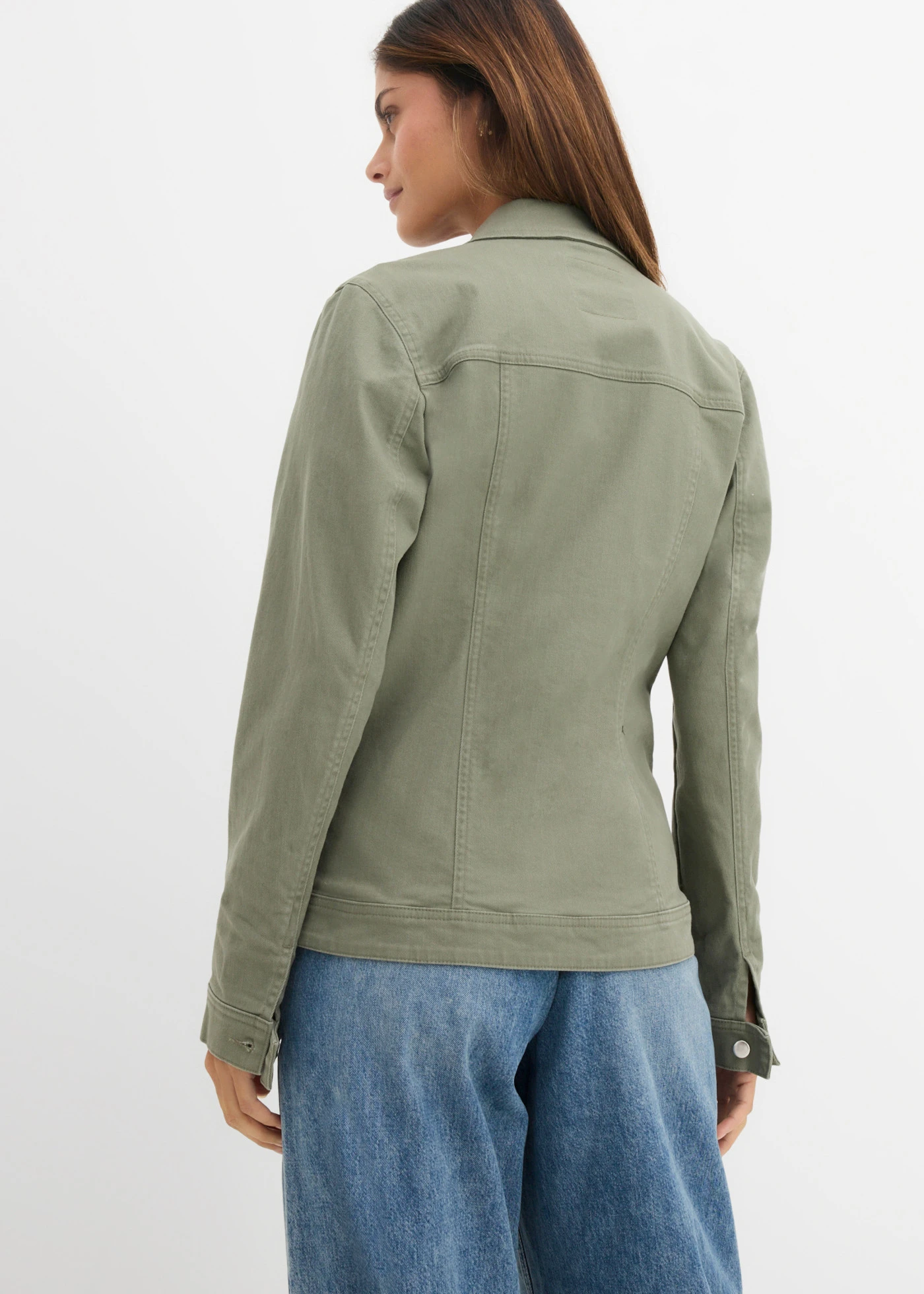 Spijkerjas • olijfgroen • bonprix online shop