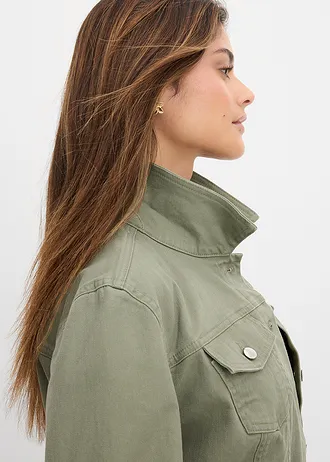 Spijkerjas • olijfgroen • bonprix online shop