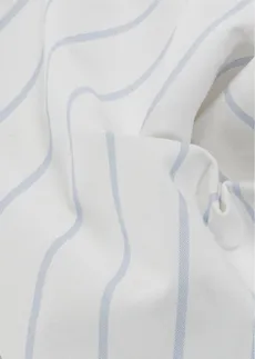 Lot de 2 sets de table en coton, Couleur: bleu poudré-grenadine-blanc