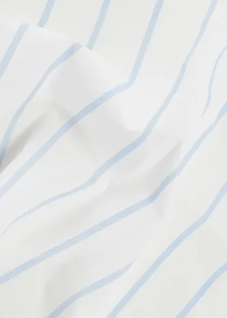 Látkové ubrousky z organické bavlny (2 ks v balení) • pudrově modro-červená grenadino-bílá s proužky • bonprix obchod