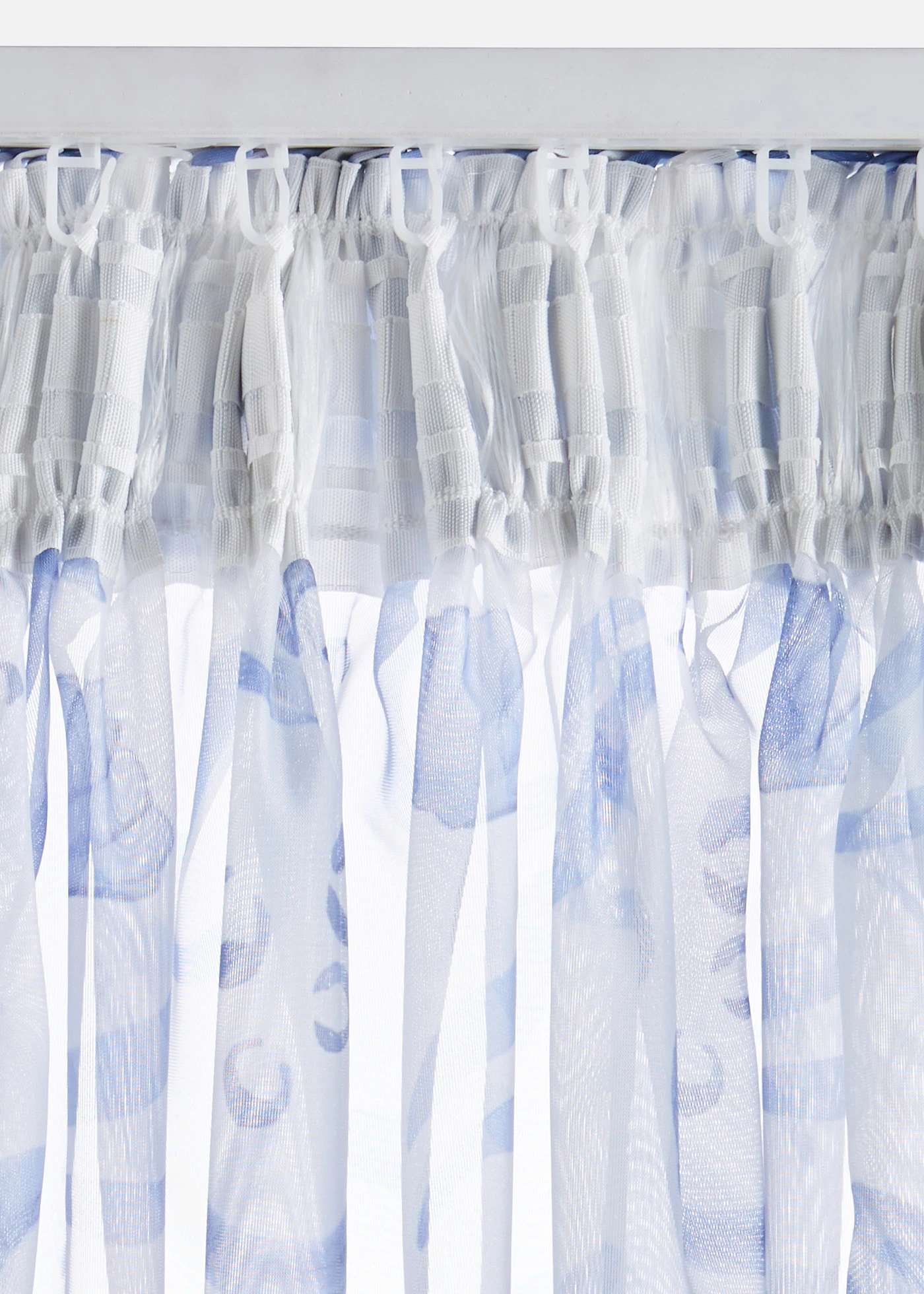 Záclona s udržateľným polyesterom (1 ks) • biela/modrá • obchod bonprix