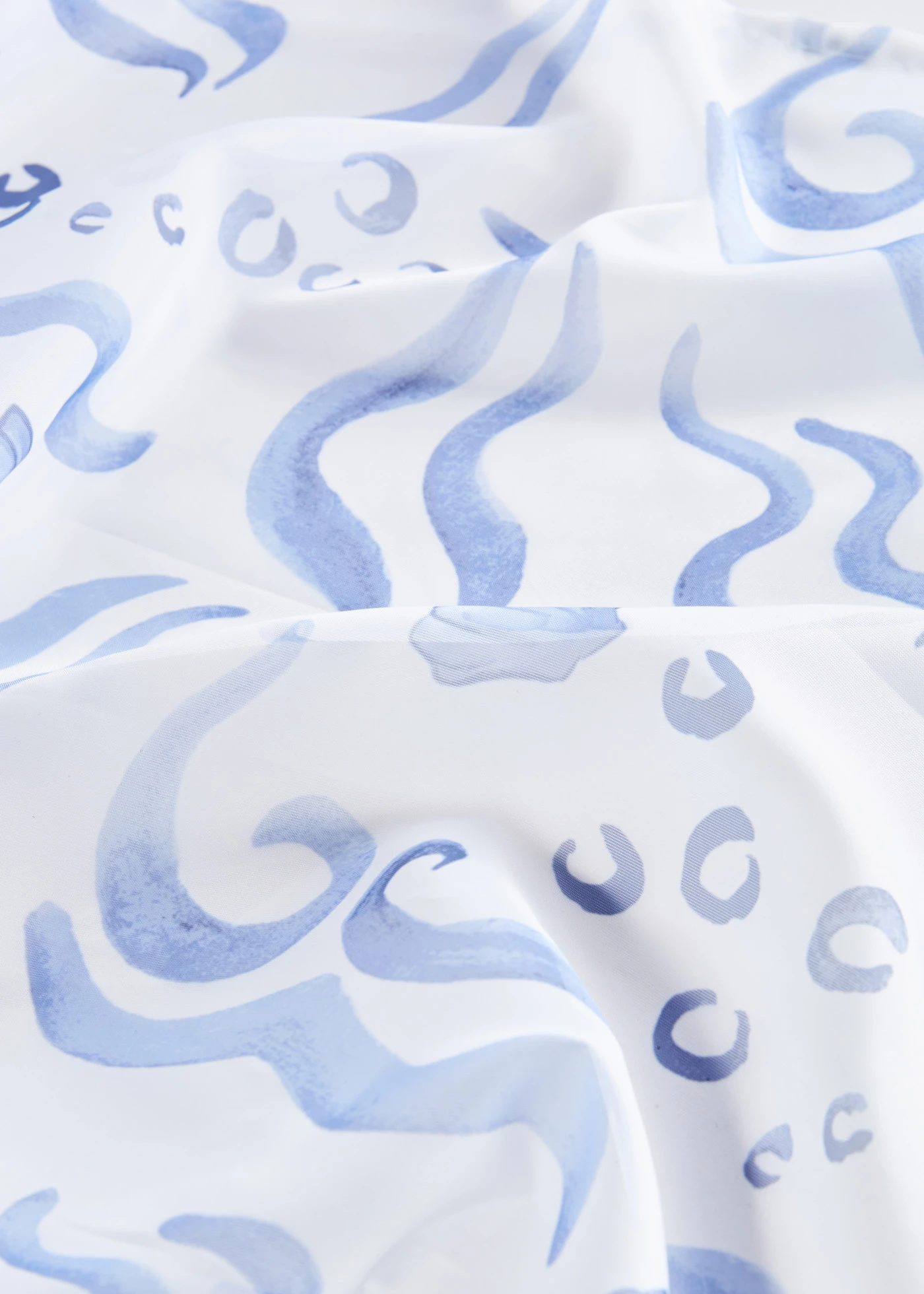 Záclona s udržitelným polyesterem (1 ks v balení) • modrá-bílá • bonprix obchod