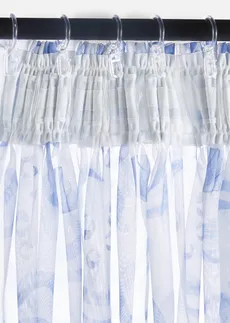 Gordijn van polyester (1 stuk) • blauw/wit • bonprix online shop