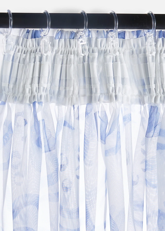 Gordijn van polyester (1 stuk) • blauw/wit • product-page.page-title-suffix