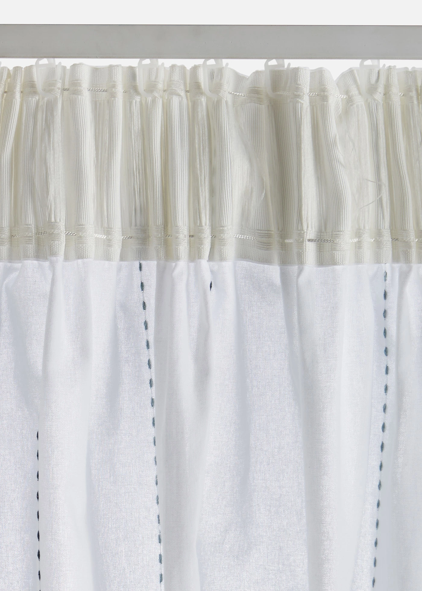 Záves s tkanými pásikmi (1 ks v balení) • krémová-modrá pozdĺž pásikovaná • obchod bonprix