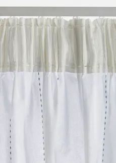 Draperie cu dungi țesute (1 buc.) • crem/albastru • magazin bonprix