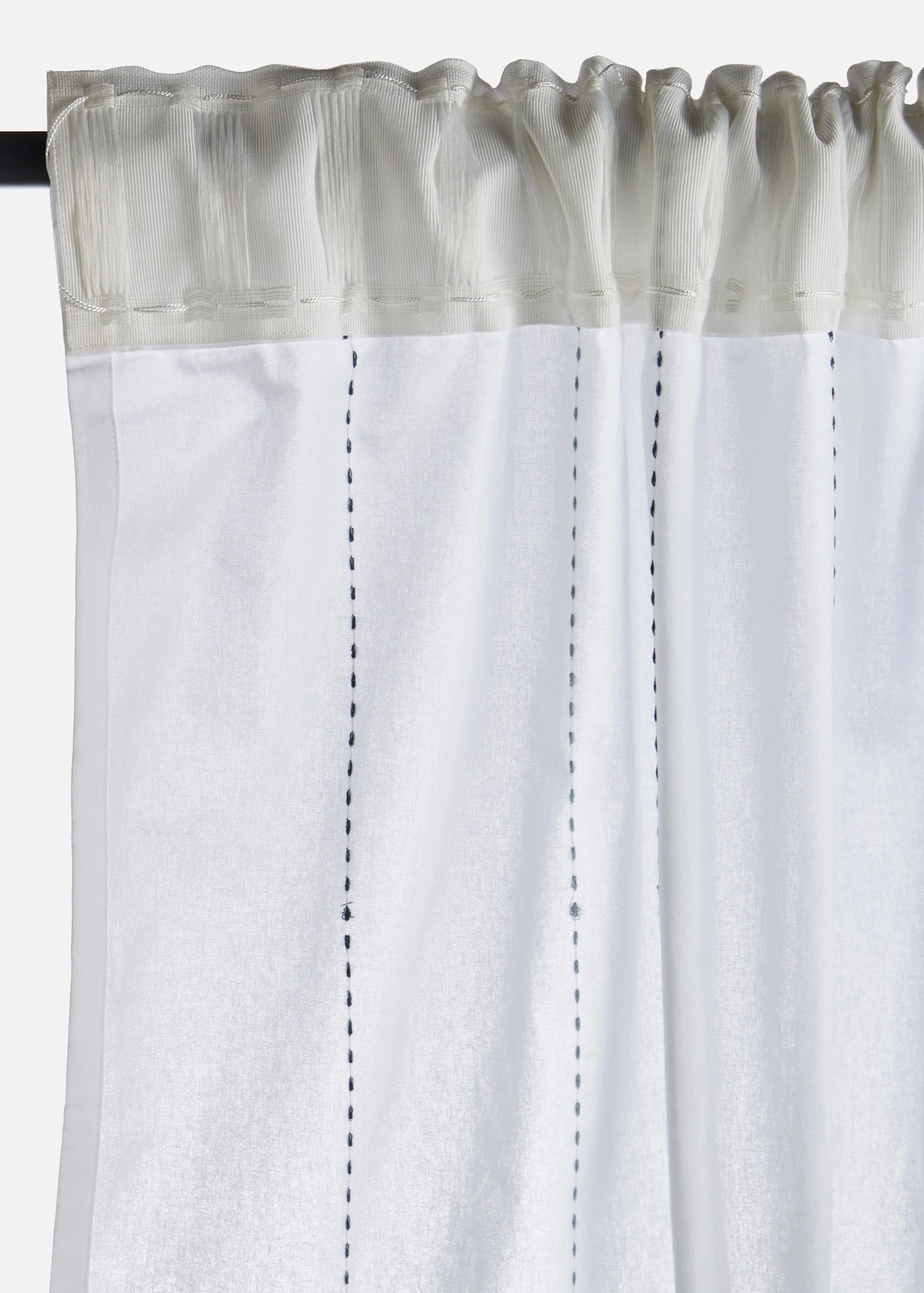 Záves s tkanými pásikmi (1 ks v balení) • krémová-modrá pozdĺž pásikovaná • obchod bonprix