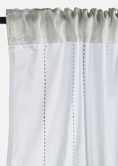 Draperie cu dungi țesute (1 buc.) • crem/albastru • magazin bonprix