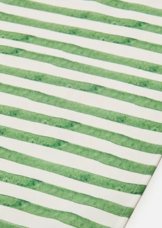 Tafelloper met strepen, waterafstotend, Kleur: meigroen-wit