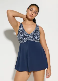 Medium corrigerende badpakjurk • donkerblauw • bonprix online shop
