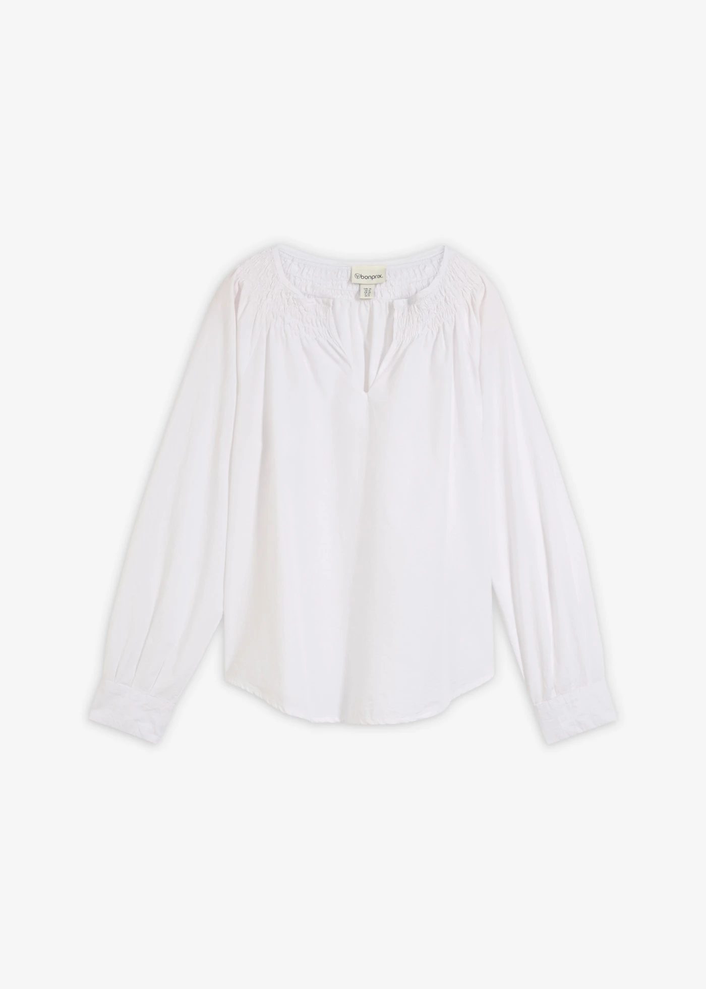 Tuniek met zijde • wit • bonprix online shop