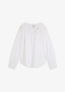 Tuniek met zijde, Kleur: wit