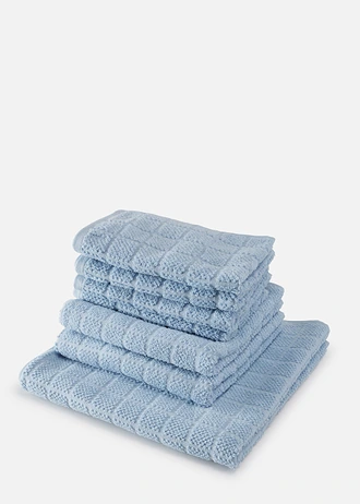 Serviette de toilette en coton • bleu clair • Boutique bonprix