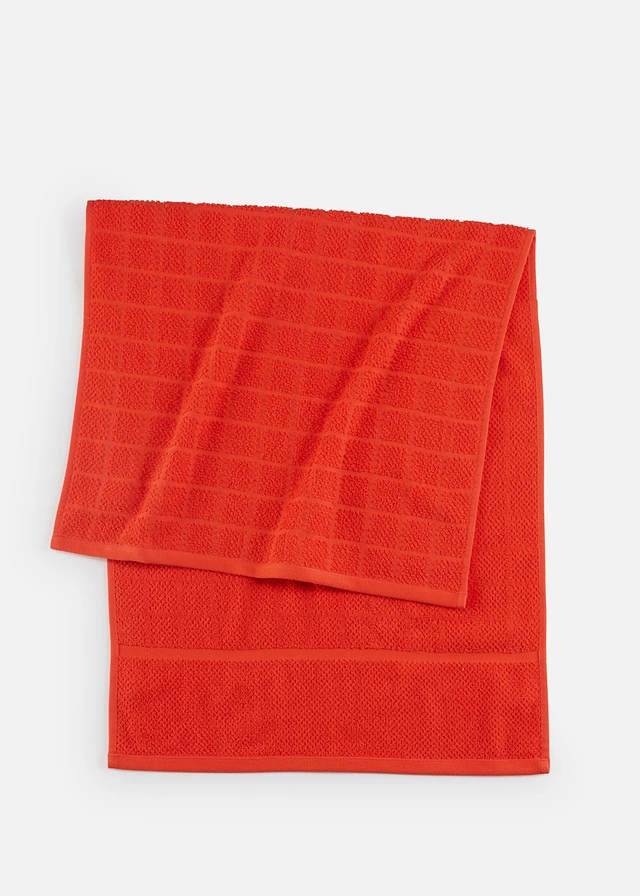 Ręcznik z bawełny • czerwony • sklep bonprix