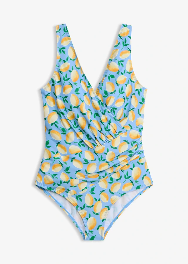 Costum de baie cu efect modelator mediu, cu aspect petrecut