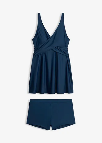 Lange tankini (2-dlg. set) met V-hals