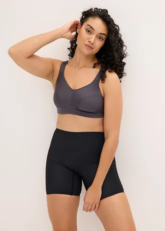 Medium corrigerende short met diep uitgesneden acahterkant • zwart • bonprix online shop