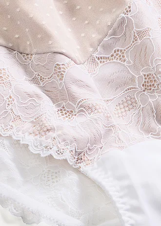 Maxikalhotky s luxusní krajkou • bílo-světle hnědá • bonprix obchod