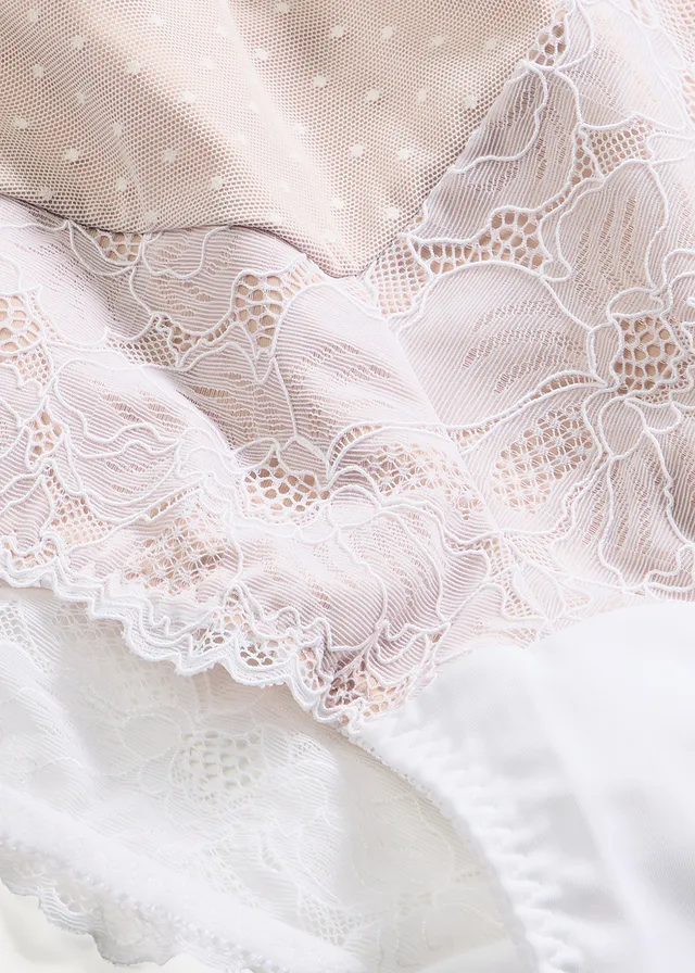 Slip maxi avec dentelle • blanc/marron clair • product-page.page-title-suffix