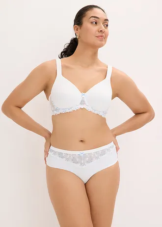 Chilot maxi, culoare: alb/bleu