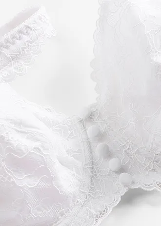 Beugel bh met gewatteerde bandjes • wit • bonprix online shop