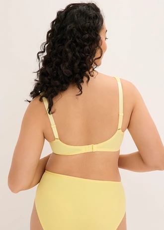 Soutien-gorge minimiseur à bretelles rembourrées, Couleur: jaune clair floral