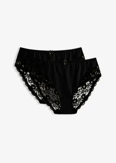 Lot de 2 slips Maxi • noir • Boutique bonprix