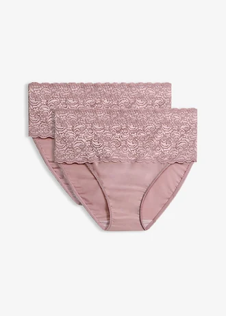 Lot de 2 slips sculptants, maintien fort, Couleur: 2x bois de rose