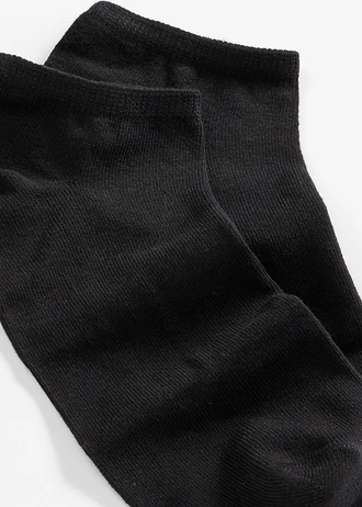 Șosete scurte cu bumbac organic (set/8 perechi) • negru • magazin bonprix