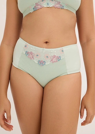 Corrigerende slip met fijn borduursel, Kleur: lichtmenthol