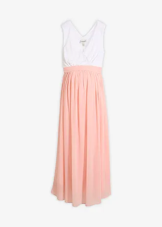 Elegante zwangerschapsjurk met borstvoedingsfunctie • wit-zoet roze • bonprix online shop