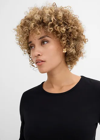 Longsleeve van puur katoen (set van 2) • zwart/wolwit • bonprix online shop