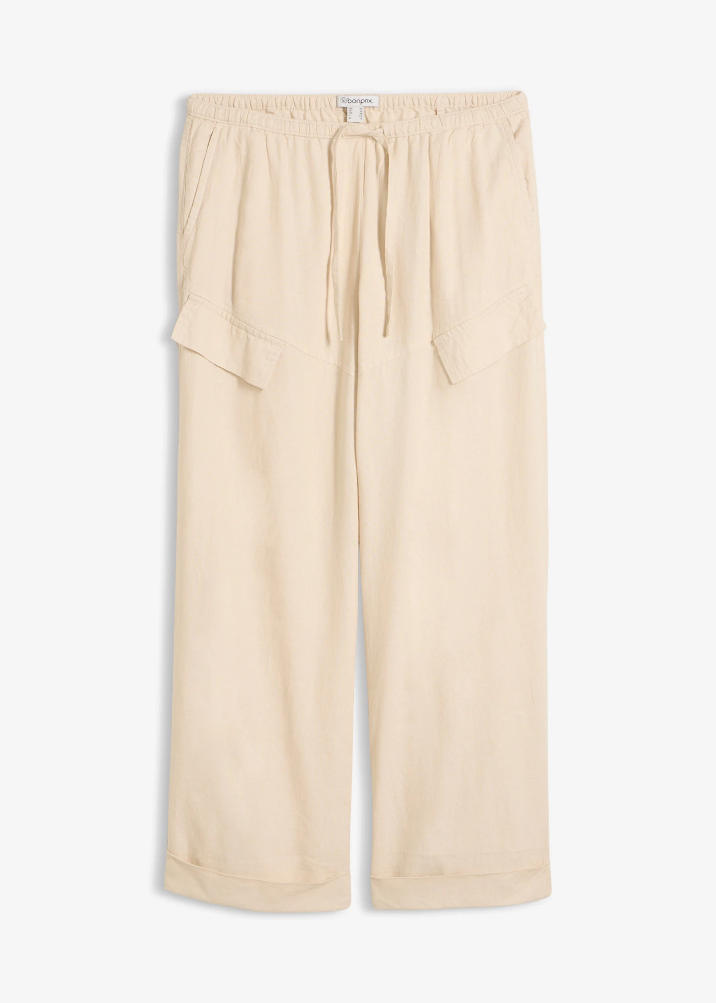 Pantalon style utility raccourci • beige galet • Boutique bonprix