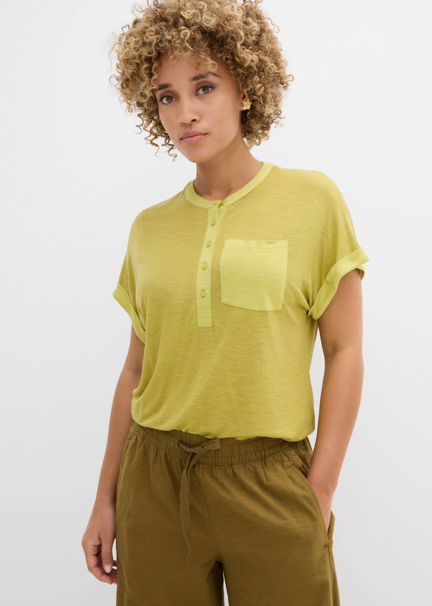 T-shirt 100% viscose • vert cactus • Boutique bonprix