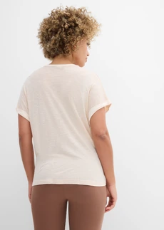 T-shirt 100% viscose • beige sable • Boutique bonprix