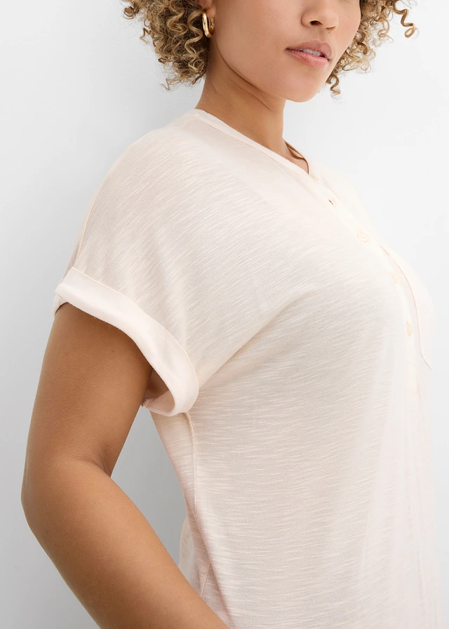 T-shirt van puur viscose • sandbeige • product-page.page-title-suffix