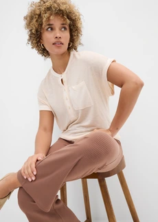 T-shirt van puur viscose • sandbeige • bonprix online shop