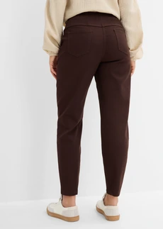Ballonbroek van twill van een katoen-elastaanmix, Kleur: donkerbruin