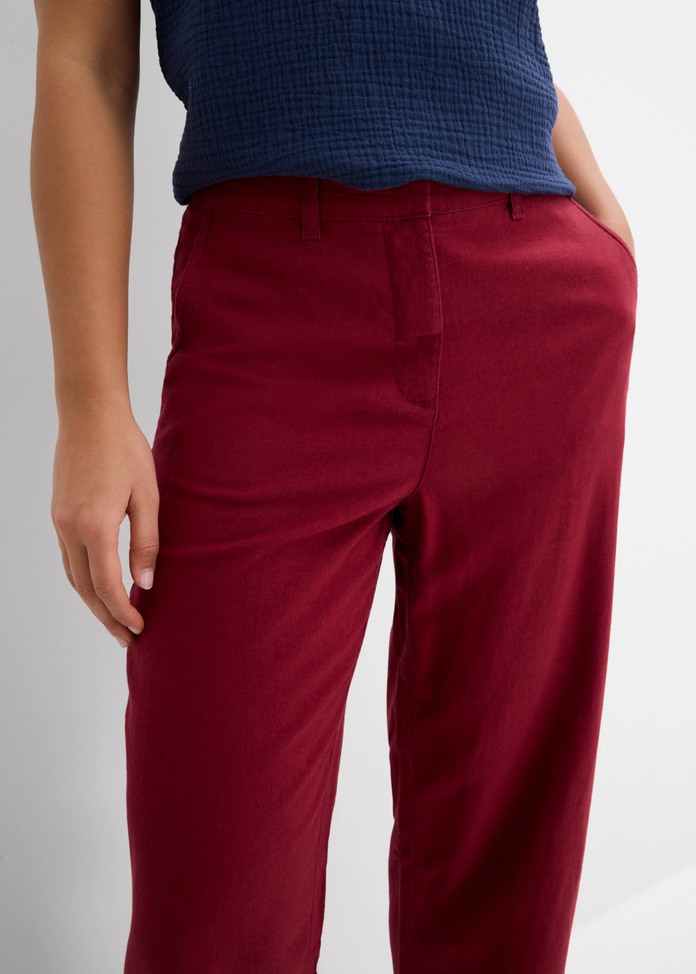 Pantalon barrel • rouge érable • Boutique bonprix