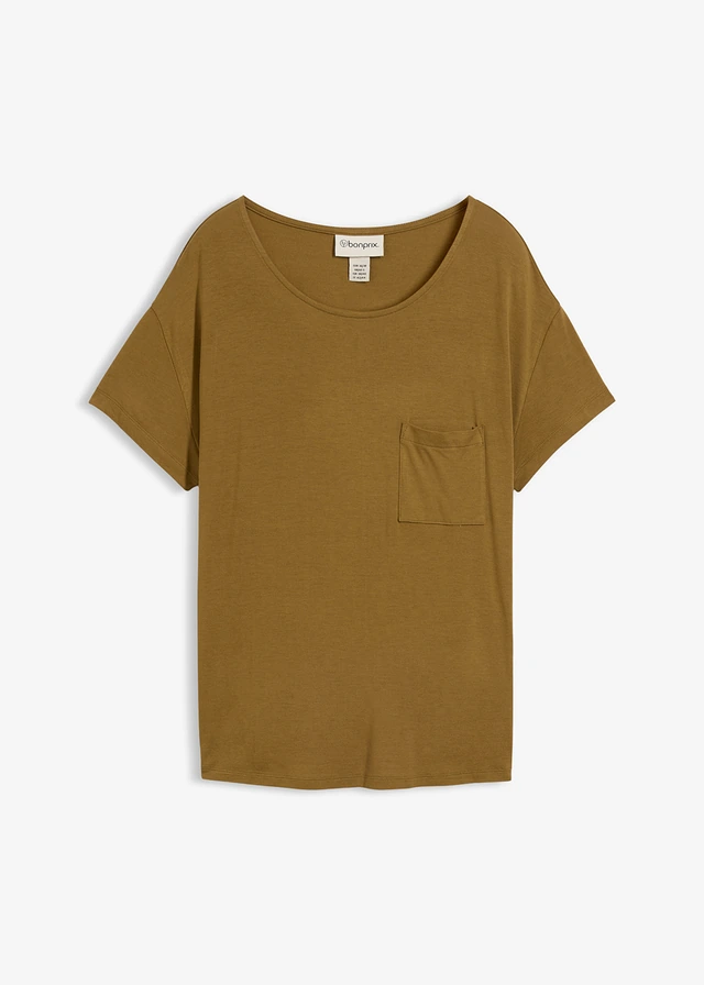 Shirt in een zachte viscosemix
